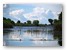Sumpflandschaft und Wolken